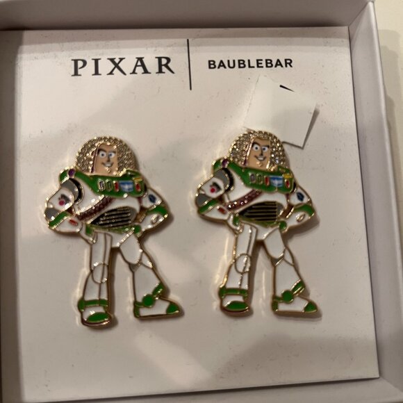 BaubleBar Pixar Buzz Lightyear  Earrings Toy Story  New (wa/x) - Picture 4 of 7